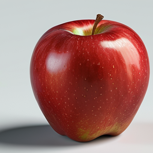 Home 8 ** An illustration of an apple. Vary the apple's color (red, green), size (large, small), and angle to demonstrate how a computer can learn to identify apples despite variations.
**
