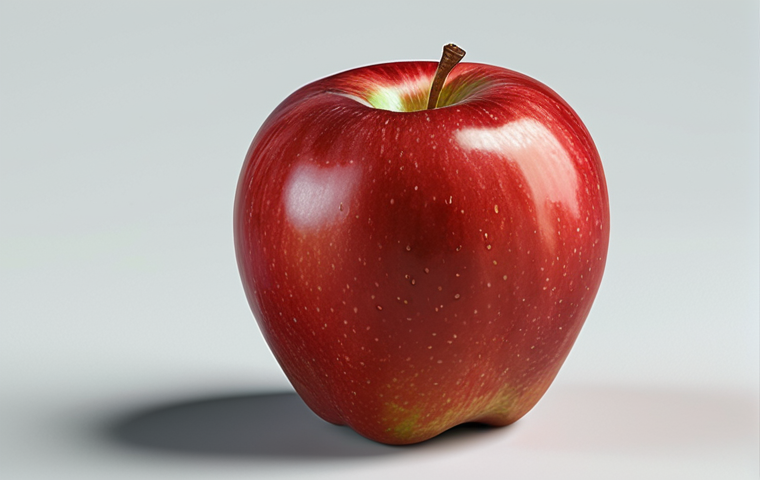 ** An illustration of an apple. Vary the apple's color (red, green), size (large, small), and angle to demonstrate how a computer can learn to identify apples despite variations.
**